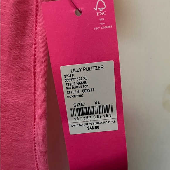NWT Lilly Pulitzer Gigi Ruffle Tank Top - Picture 3 of 7